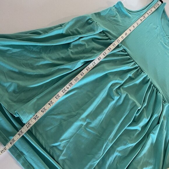 Zenana Women’s Size Small Sleeveless Baby Doll Top Buttery Soft Knit Turquoise - Picture 7 of 7